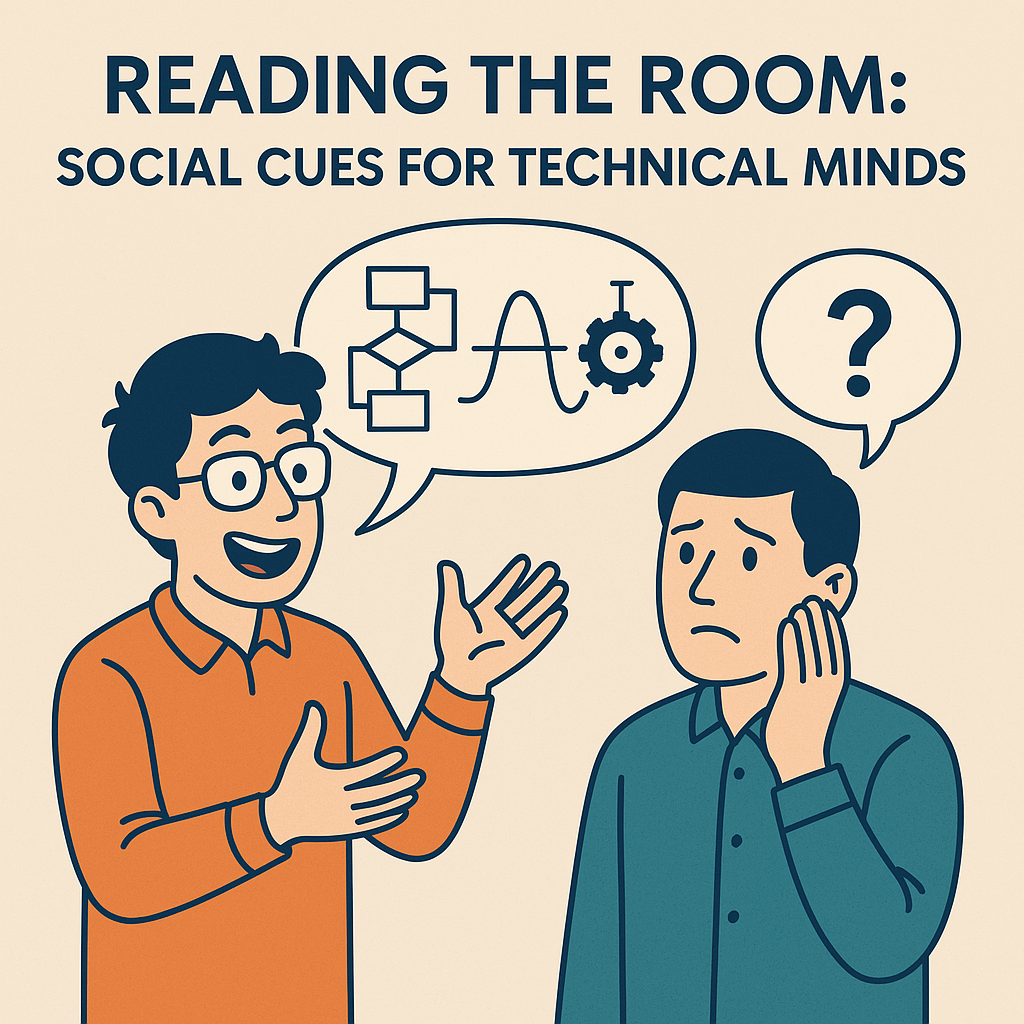 Why are engineers weird? The image shows a socially awkward engineer enthusiastically engaging in a technical explanation with detailed diagrams to a bewildered listener